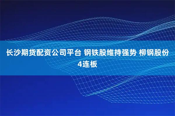 长沙期货配资公司平台 钢铁股维持强势 柳钢股份4连板